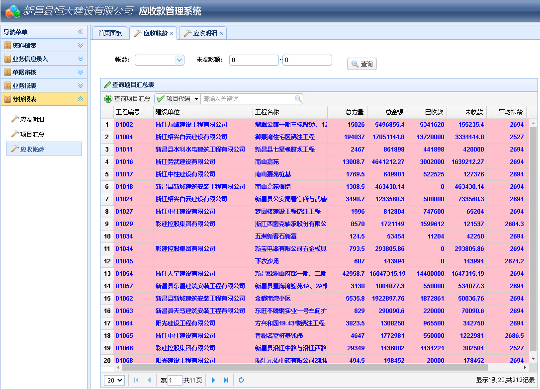 應收款管理軟件